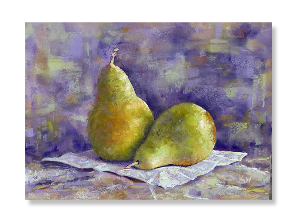 Farmers Market Pears by Karen White