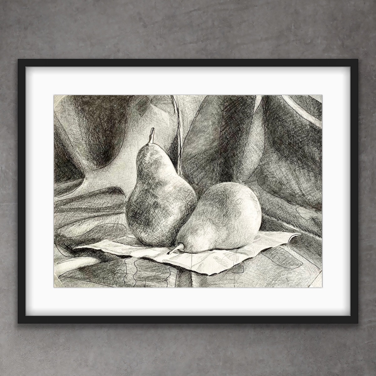 Charcoal drawing by Karen White